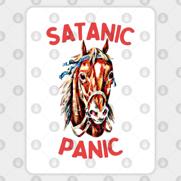 Satanic Panic / Humorous Meme Design Magnet by DankFutura